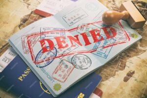 Tourist visa rejection reasons on application form